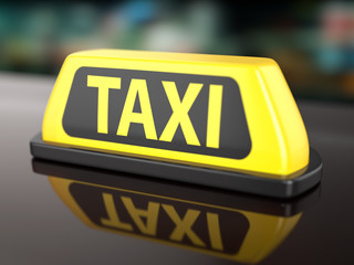Taxi sign background