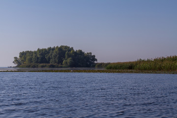 The Dnieper River in the village of Kushugum