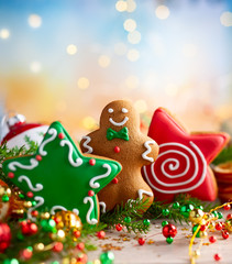 Christmas gingerbread cookies