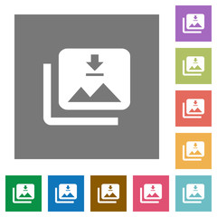 Download multiple images square flat icons