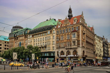 Fototapeta na wymiar Prag, Wenzelsplatz