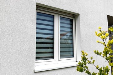 Fototapeta premium Plissee von außen