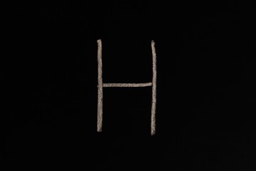 H, Buchstaben, ABC, Tafel, Kreide, Lernen, Schule, Sch&uuml;ler, Wissen