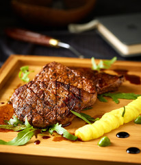 Fillet steak and mash potato