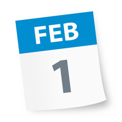 February 1 - Calendar Icon