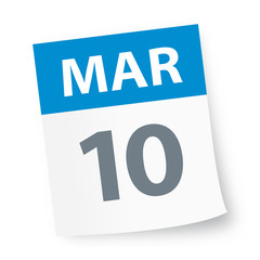 March 10 - Calendar Icon