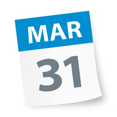 March 31 - Calendar Icon