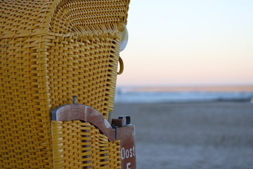 Strandkorb gelb