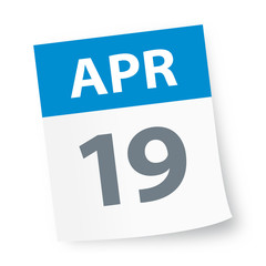 April 19 - Calendar Icon