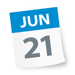 June 21 - Calendar Icon