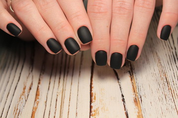 glamorous manicure of nails