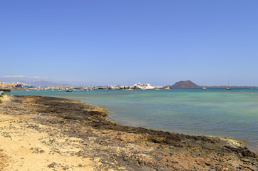 Corralejo harbour yachts
