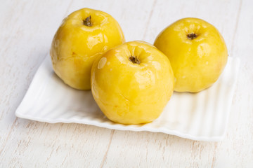 Tasty pickled apples