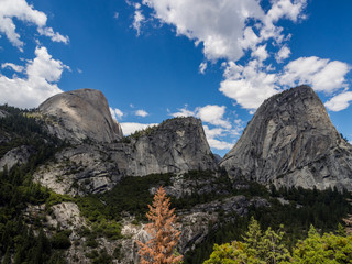 Granite Peaks in Yosemite Valley, Yosemite National Park, California