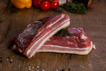 Raw pork meat
