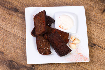 Garlik bread snack