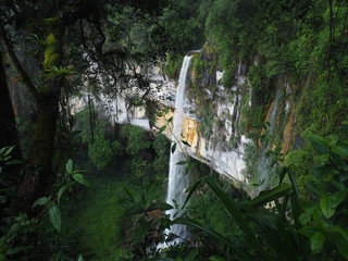 Yumbilla waterfall, Chachapoyas, Peru - obrazy, fototapety, plakaty