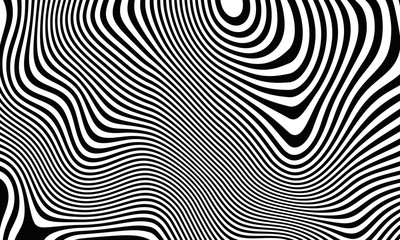 Abstract striped background in a zebra style. Fabric geometric. 3D rendering © DM