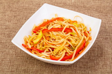 Wook noodle with vegetables