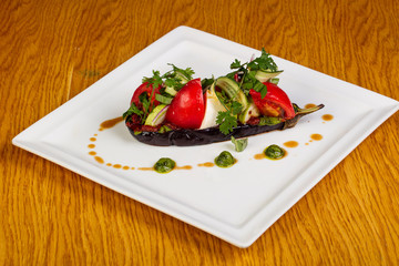 Eggplant with mozzarella