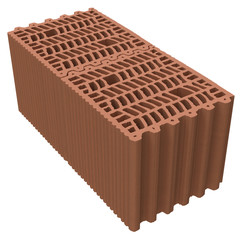 Interlocked thermo bricks
