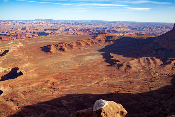 Vista from Grand Viewpoint in Island in the Sky section of Canyonlands National Park