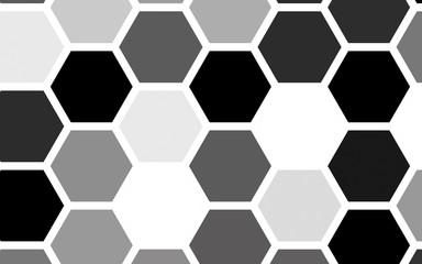 Obraz premium White honeycomb with a gradient color. Isometric geometry. 3D illustration