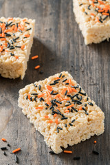 Halloween sprinkles rice crispy treats