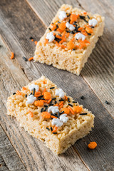 Halloween sprinkles rice crispy treats