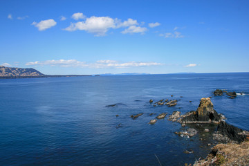 A cave in Monashka Bay off the shore of Kodiak, Alaska