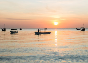 Fototapeta na wymiar Sunset in Zanzibar
