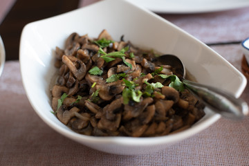 mushroom dish