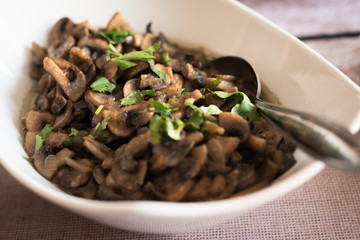 Mushroom dinner