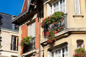 Fototapeta na wymiar Montmartre house in Paris France