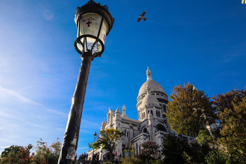 Fototapeta na wymiar Montmartre with Sacre Coeur in France 