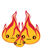 baby kind junges familie 2 freunde team paar liebe pärchen verliebt gesicht süß niedlich klein comic cartoon feuer flamme heiß brennen warm lagerfeuer flammen feuerteufel