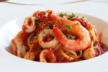エビのパスタ