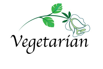 vegetables icon vector drawing flower