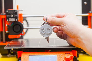 3D printing. Plastic figure