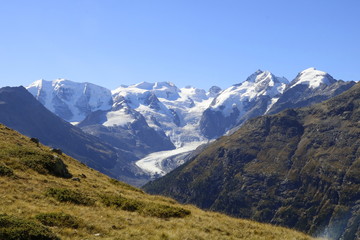 Obraz premium Bernina- Berge vom Chamanna Paradies