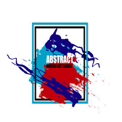 abstract paint splat banner vector