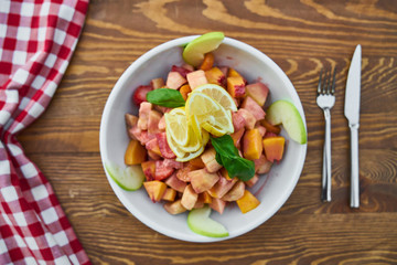 Healthy Salad with Fruits