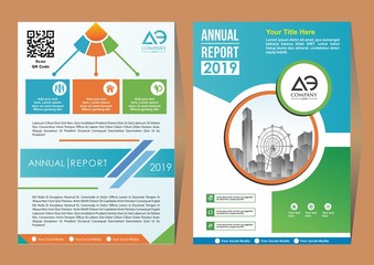 Abstract vector modern cover flyers brochure / annual report /design templates / stationery with layout background in size a4
