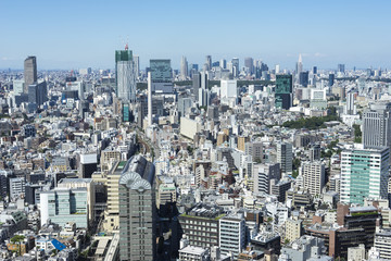 cityscape of tokyo   shinjyuku shibuya meguro