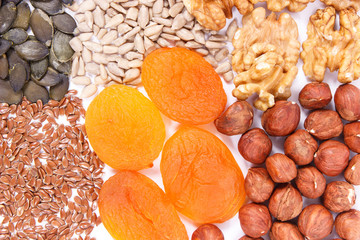 Nutritious eating containing iron, concept of healthy nutrition as source vitamins, minerals and fiber