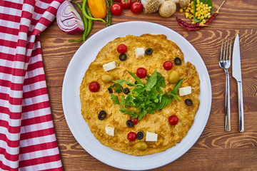 Delicious Omelette with Vegetables