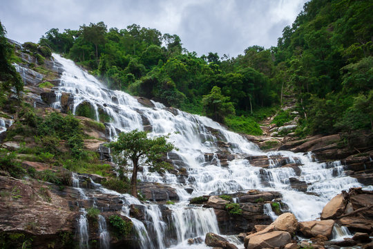 Mae Ya Waterfall , Doi Inthanon national park , Chiang mai , Thailand 