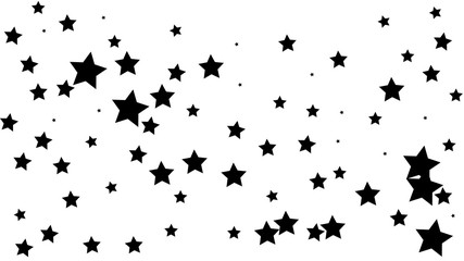 Abstract Background with Many Random Falling Golden Stars Confetti .