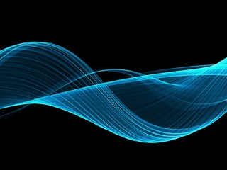     Abstract blue flow background 