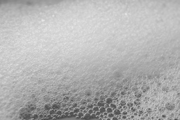white foam texture abstract background closeup